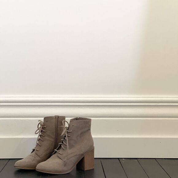 Faux Suede High Heel Boot - Picture 2 of 4